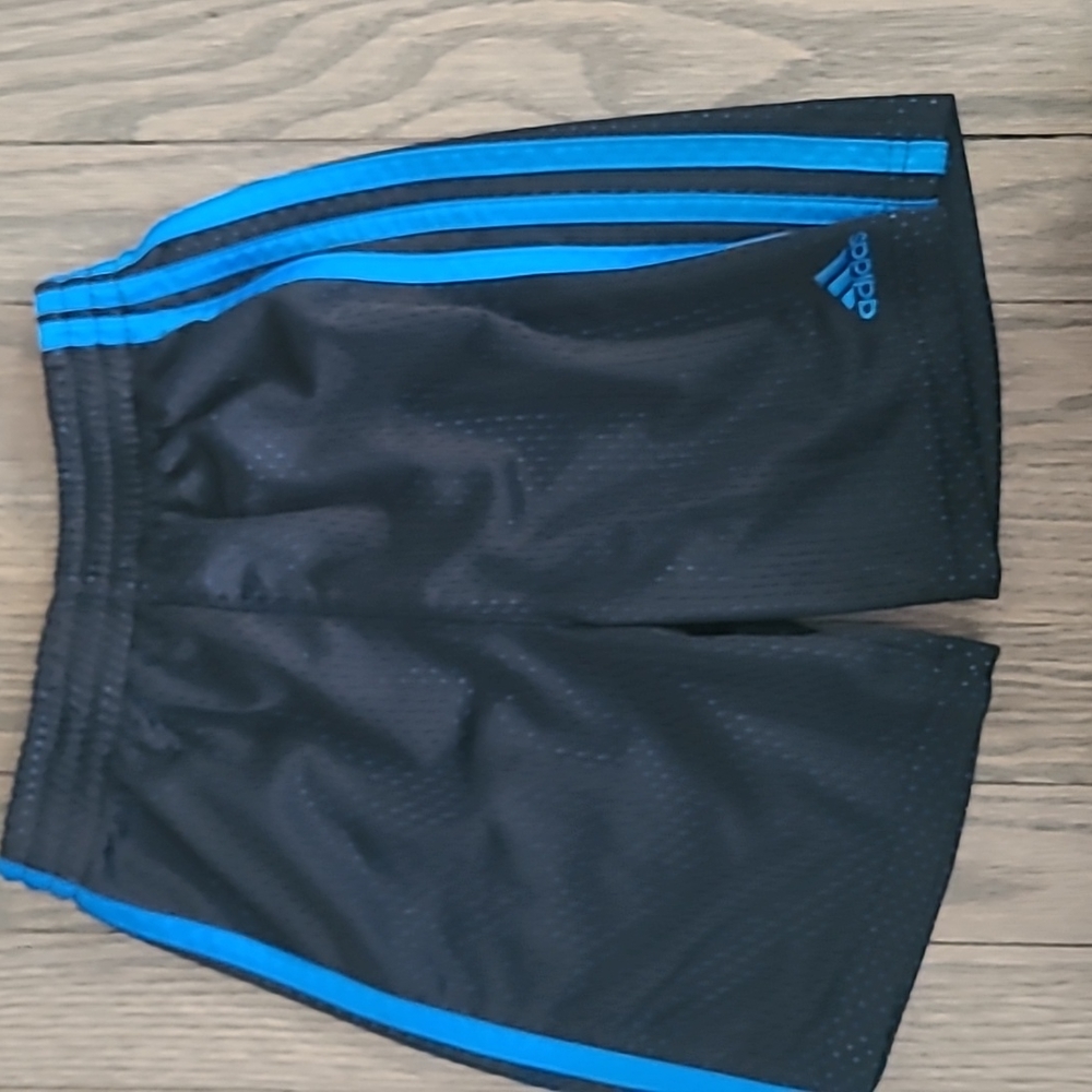 Boys Adidas classic striped shorts